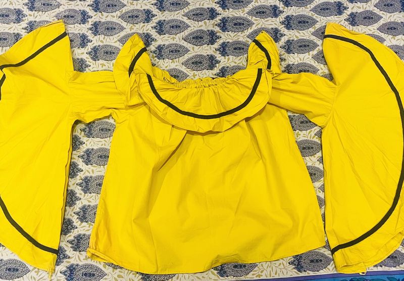 Mustard Yellow, Off shoulder Top