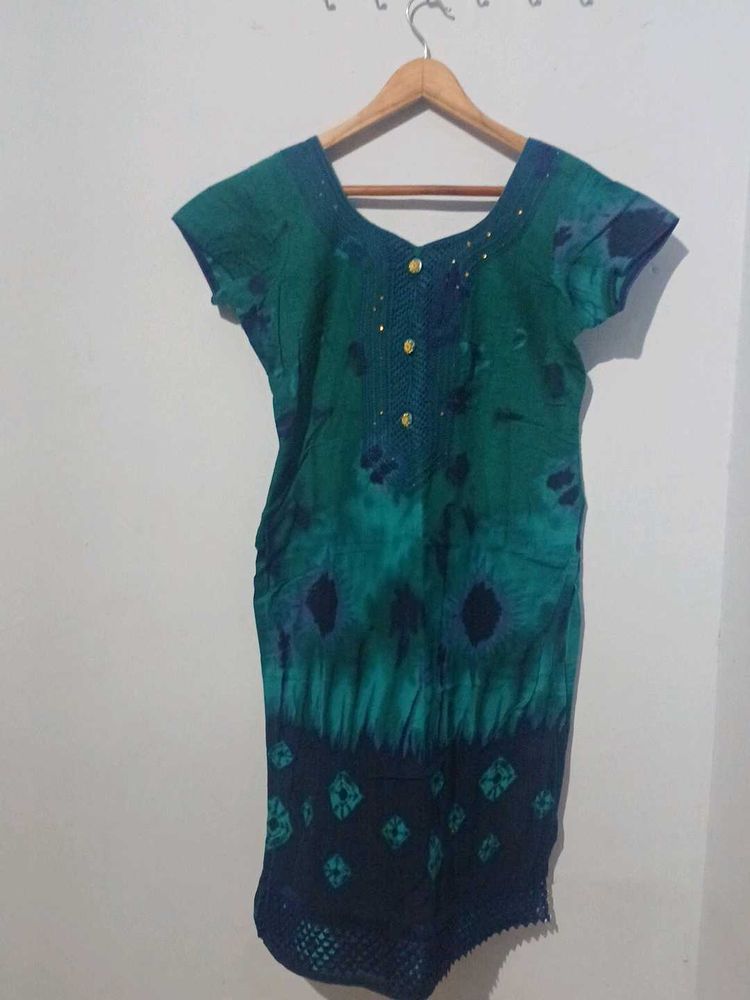 Tie-Dye Tailored Stiched Kurta
