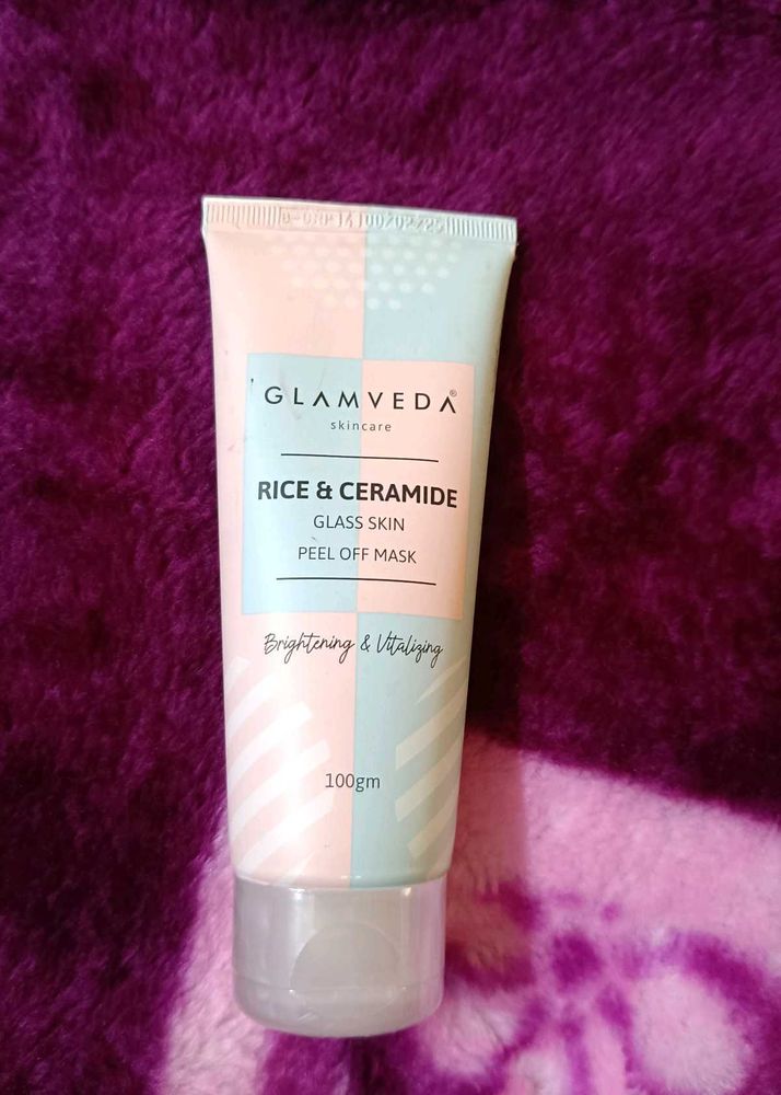 Glamveda Rice &amp; Ceramide Glass Skin Peel Off Mask