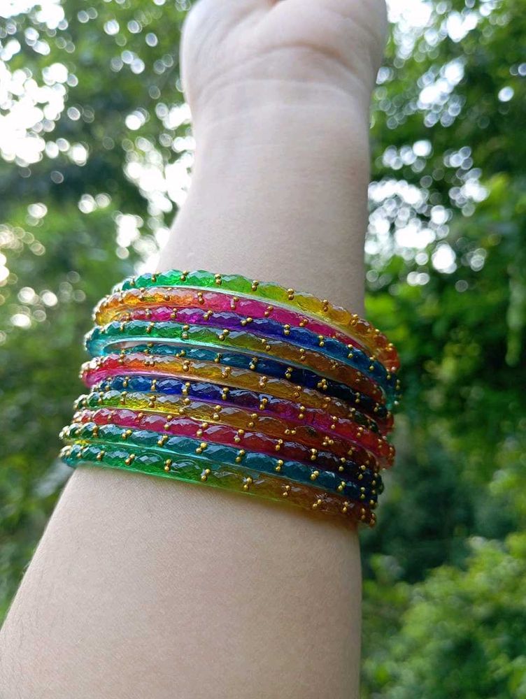 Raindrop Glass Bangles