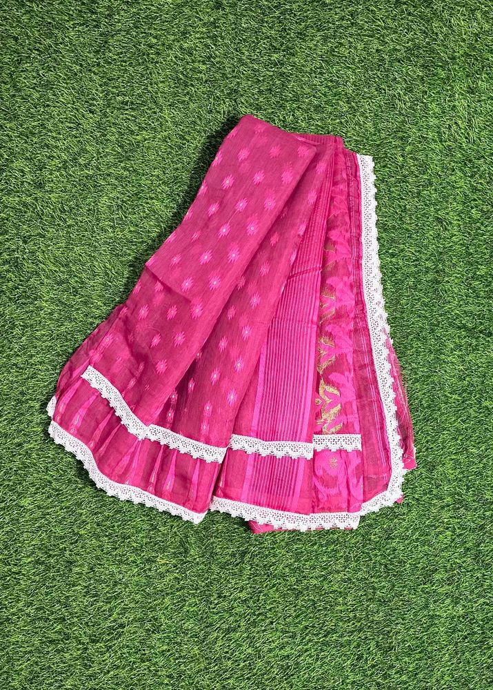 Hakoba Lace Jamdani - Pink