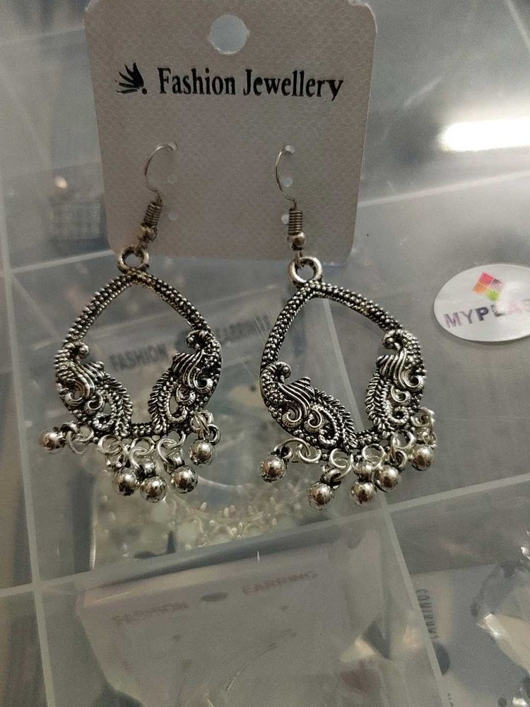 peacock Design Jhumka 🦚