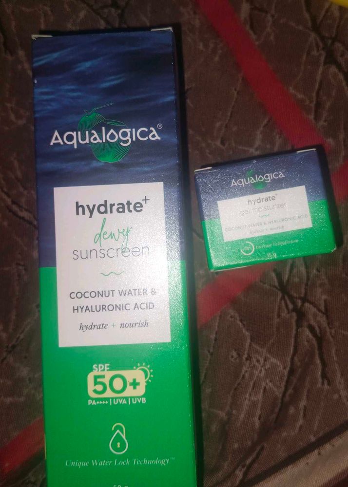 New Acqualogica Sunscreen And Moisturizer