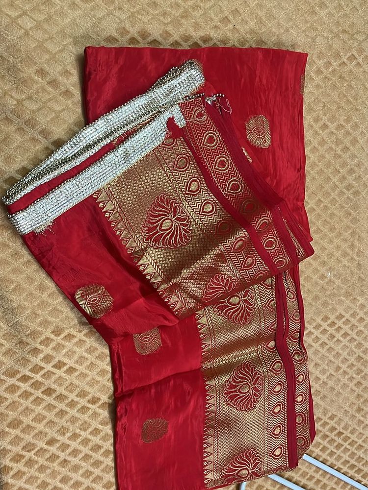 Red &amp; Gold Sari