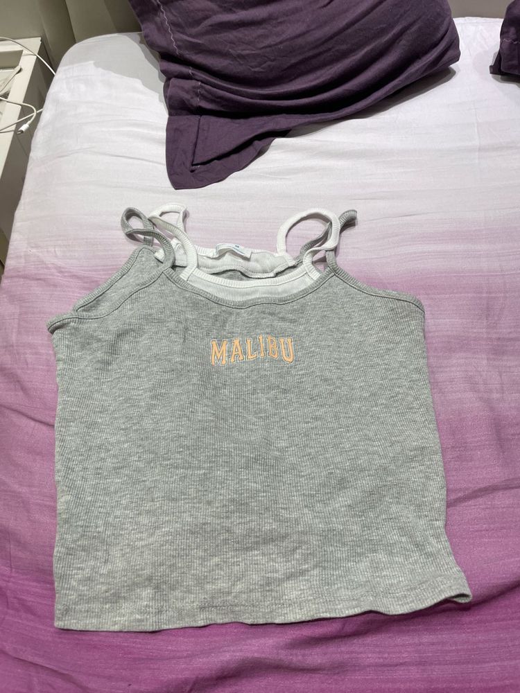 Gray Malibu Tank Top