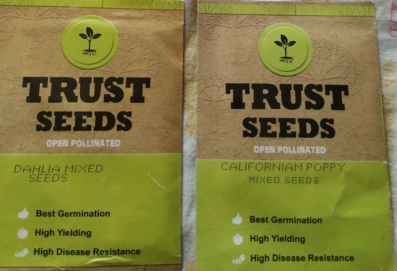 Dahlia And Californiam Poppy Mixed Seeds