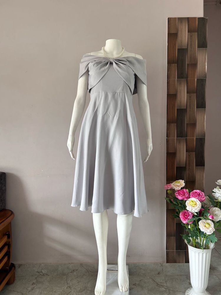 grey midi gown