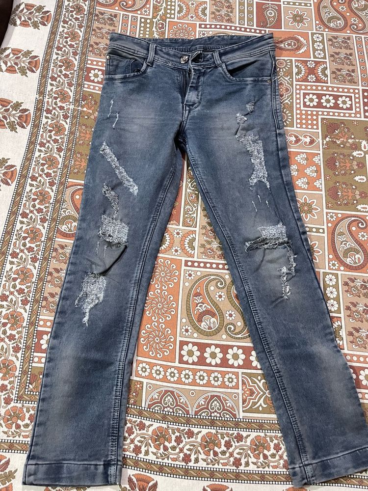 Ripped Denim Jeans