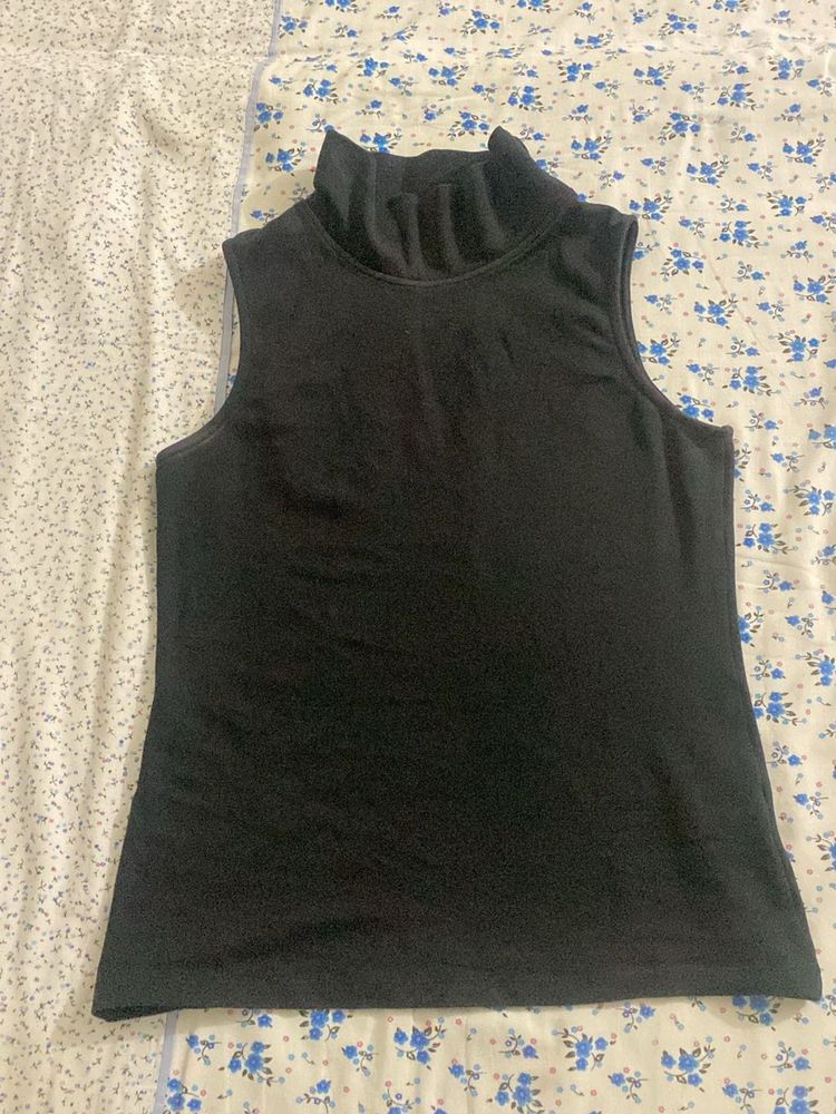 Sleeveless Black Top