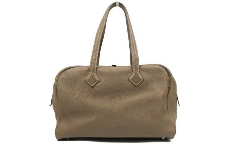 Hermes Victoria II etoupe Clemence