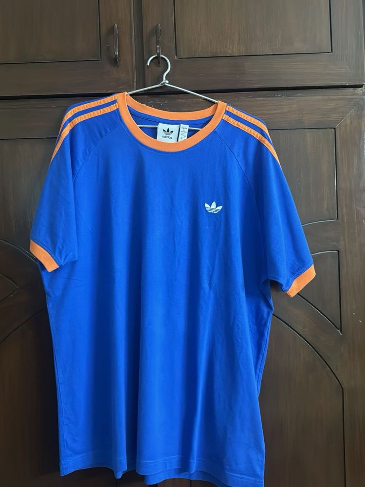Adidas Blue &amp; Orange Tee