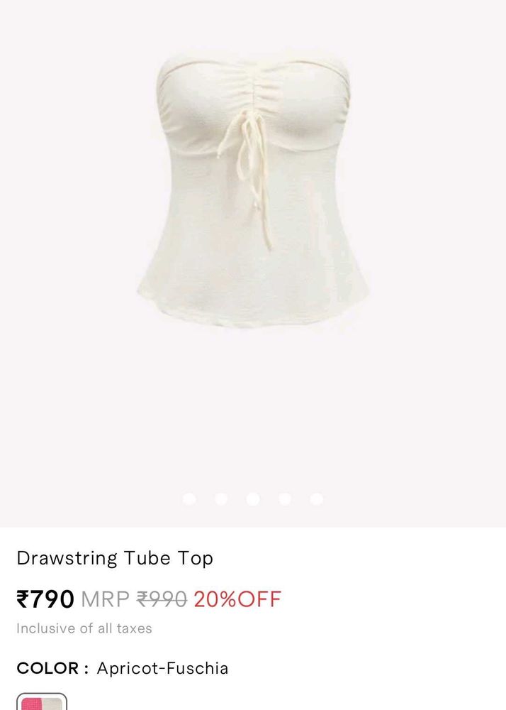 Savana drawstring tube top