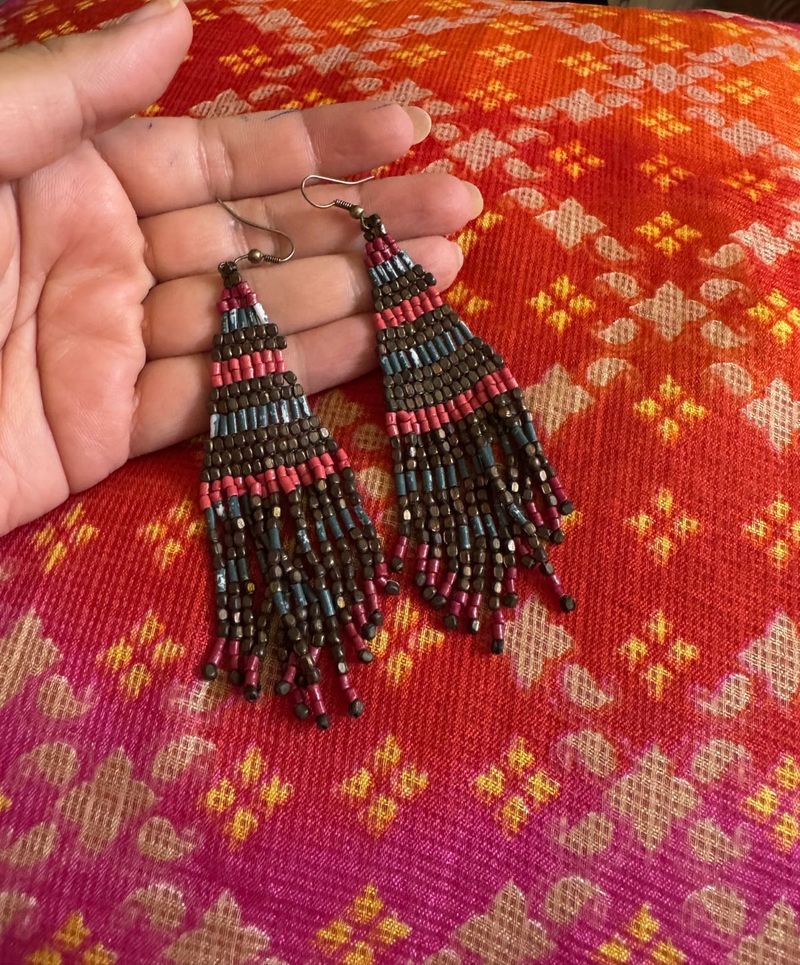 Multicolored Beaded Earrings
