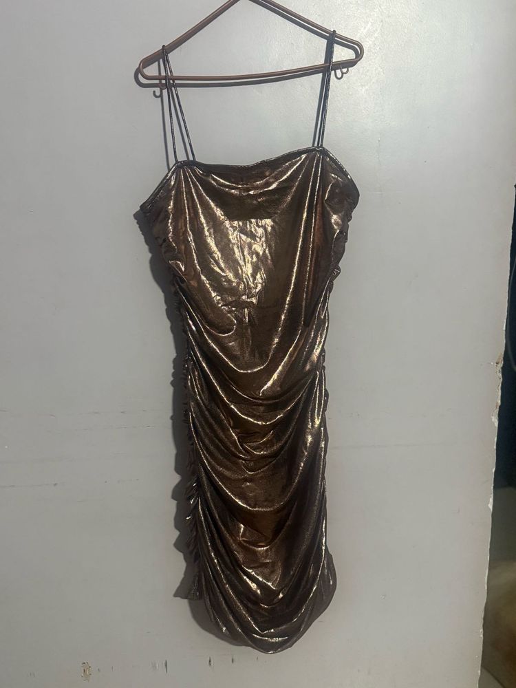 Metallic Mini Dress
