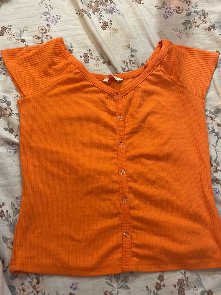 Orange Color Top