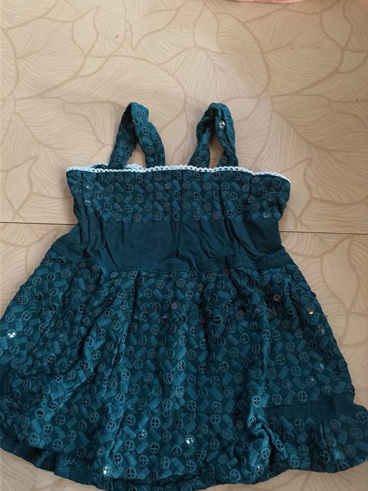 Cute Green Baby Dress