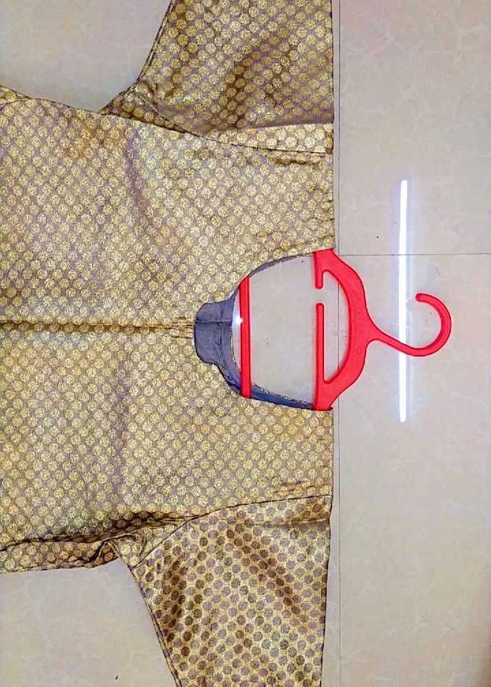 New Suit With Golden And Grey Colour Button