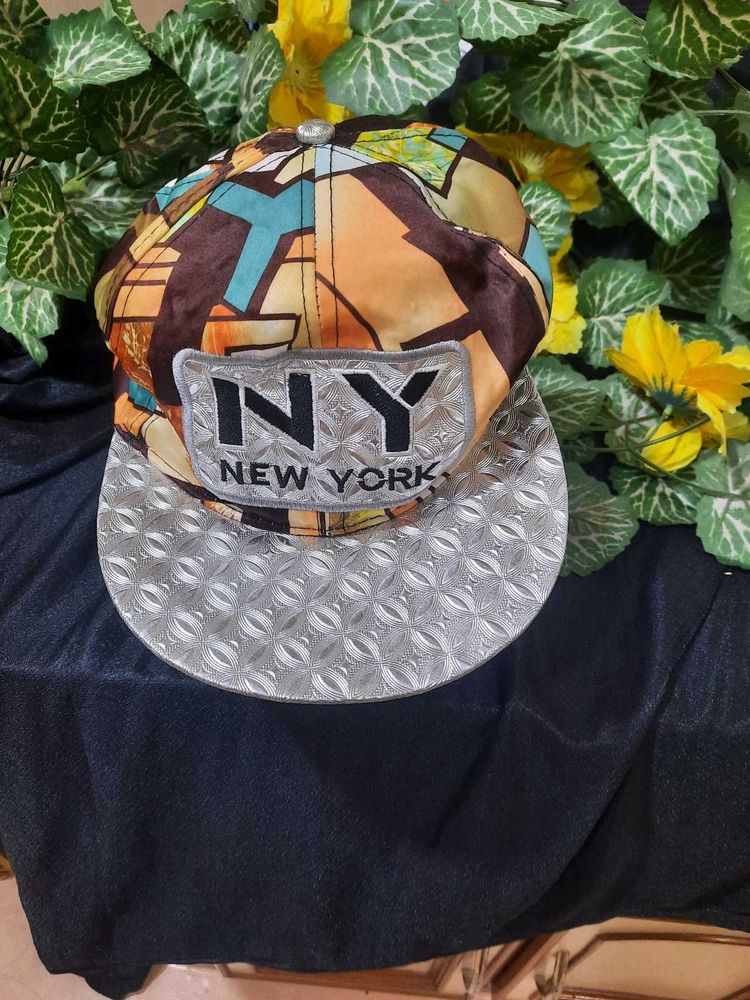 NY Graphic Print Snapback Hat