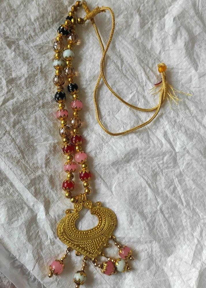 Multiple Color Beaded long Necklace
