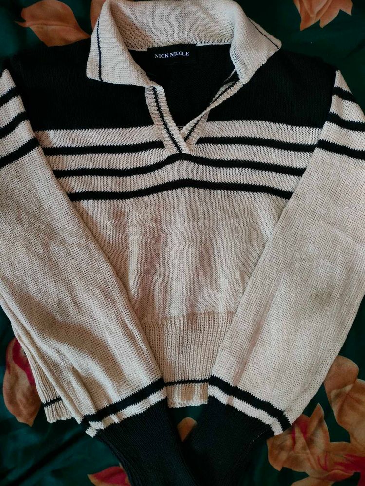 Striped Knit Top