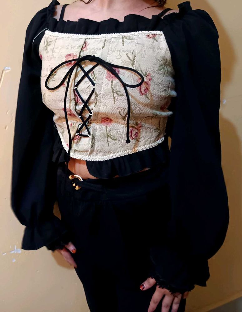 Floral Corset Top