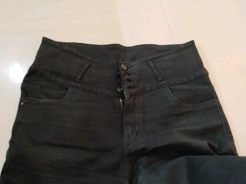 High Waisted Black Jeans
