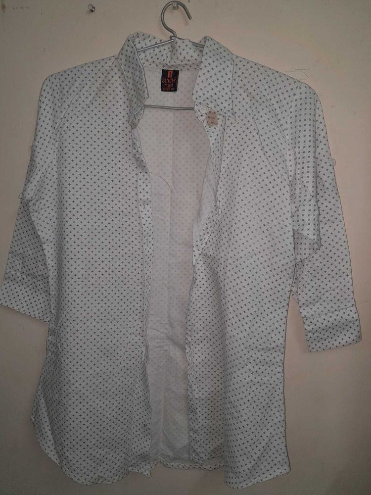 Polka Dot Button-Down