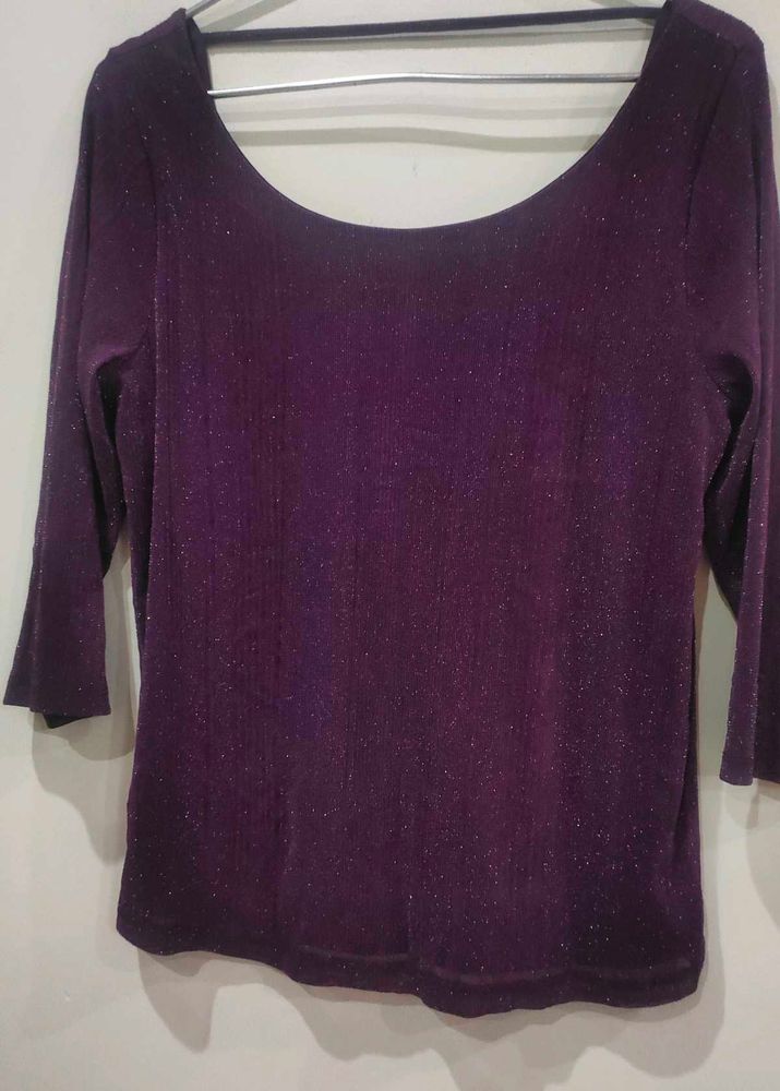 Shimmery Purple Top