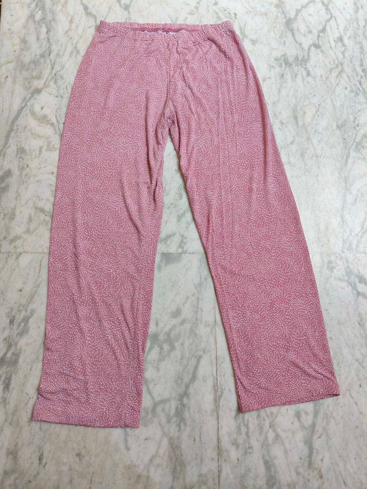 Pink Printed Pyjama Bottoms