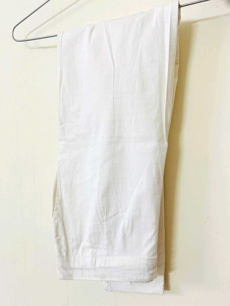 Women White Ankle Length Leggings