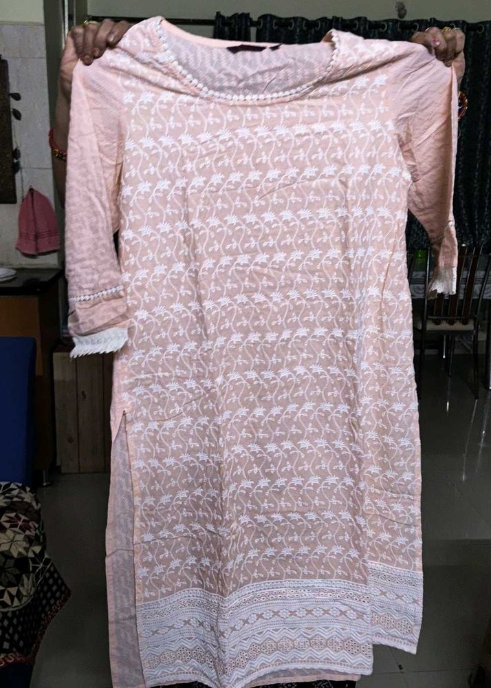Light Pink Straight Kruti