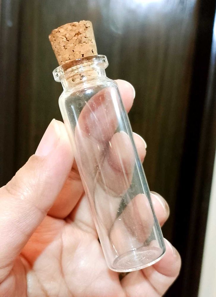 Vintage Glass Bottle with Cork