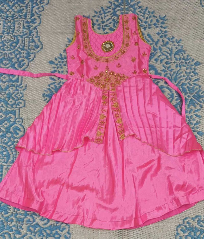 Pink Layered Party Dress