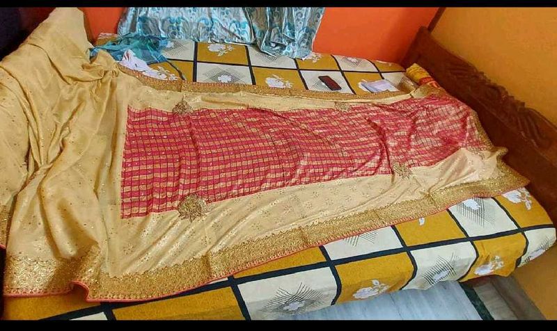 Elegant Embroidered Saree