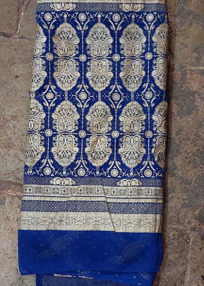 Blue Ethnic Saree