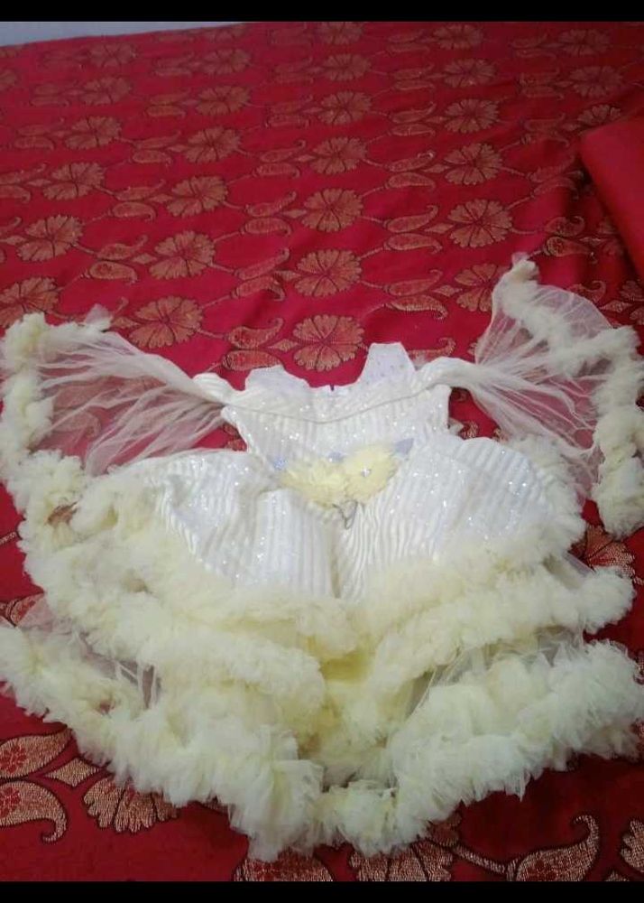 Ruffled Tulle Party Dress
