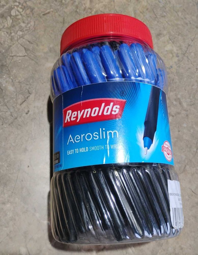 Reynolds Aeroslim Pens Jar (Total 62 Pen)