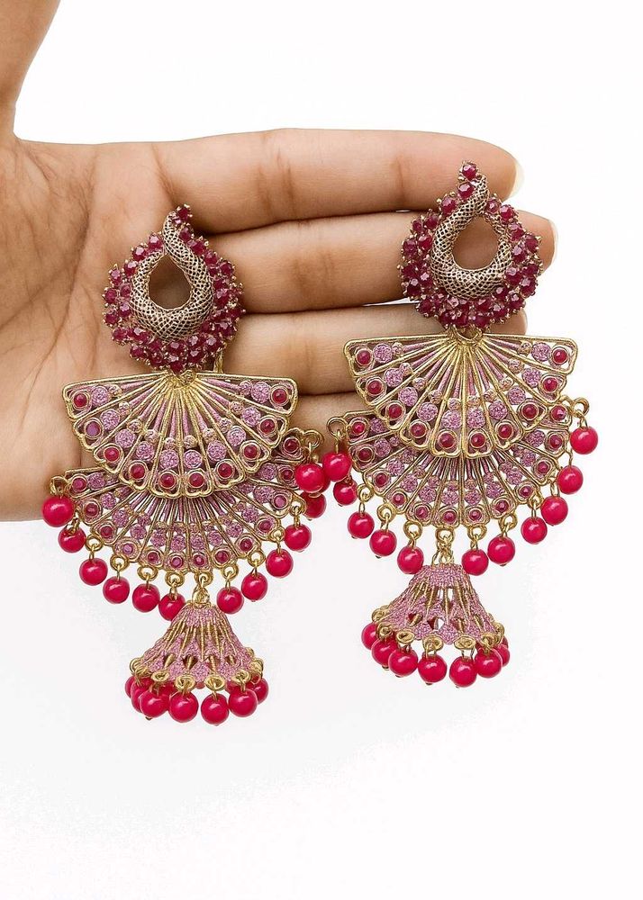 Combo Jhumka + Pearl And Diamond Studs
