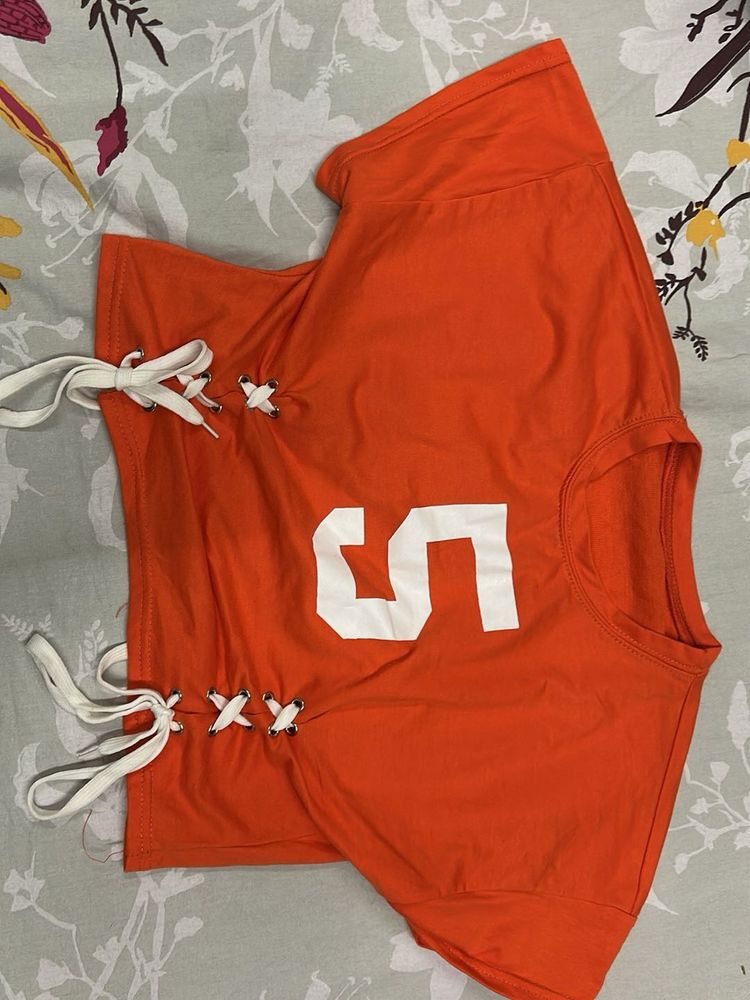 Orange Graphic Tee