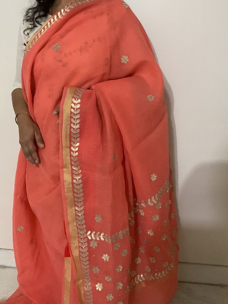 Gotta Patti Saree With Blouse