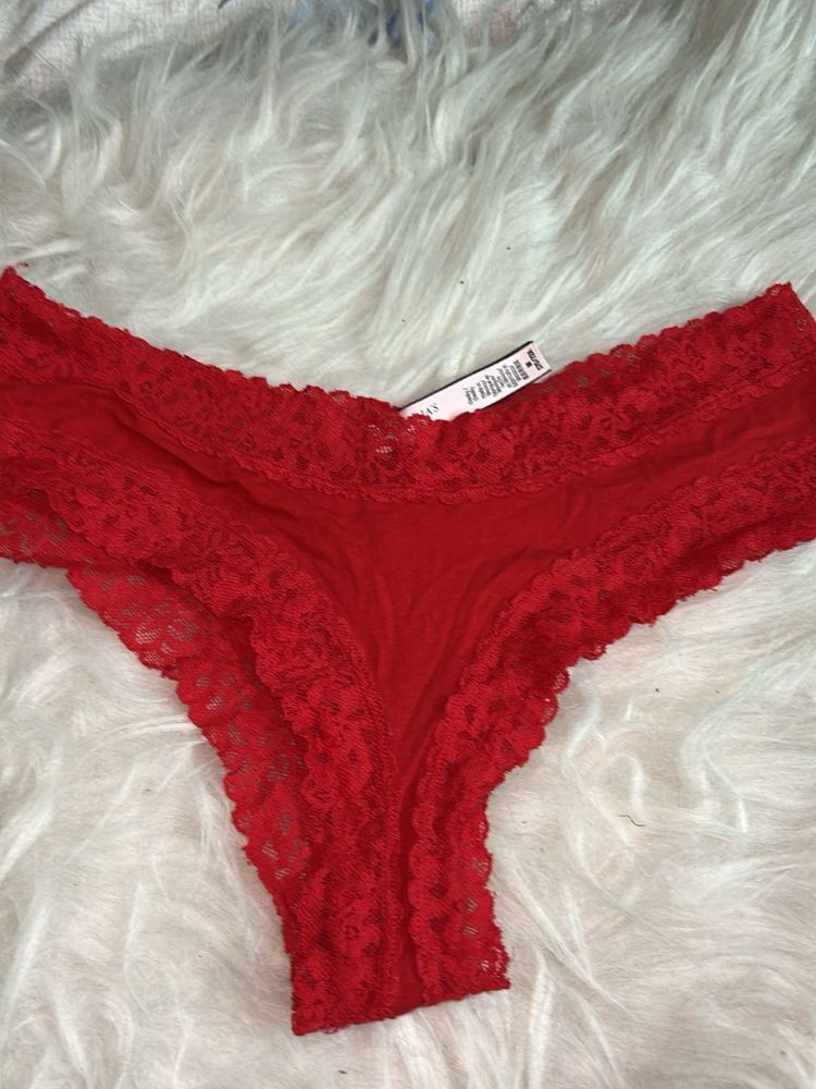 Red Lace Cheeky Panty