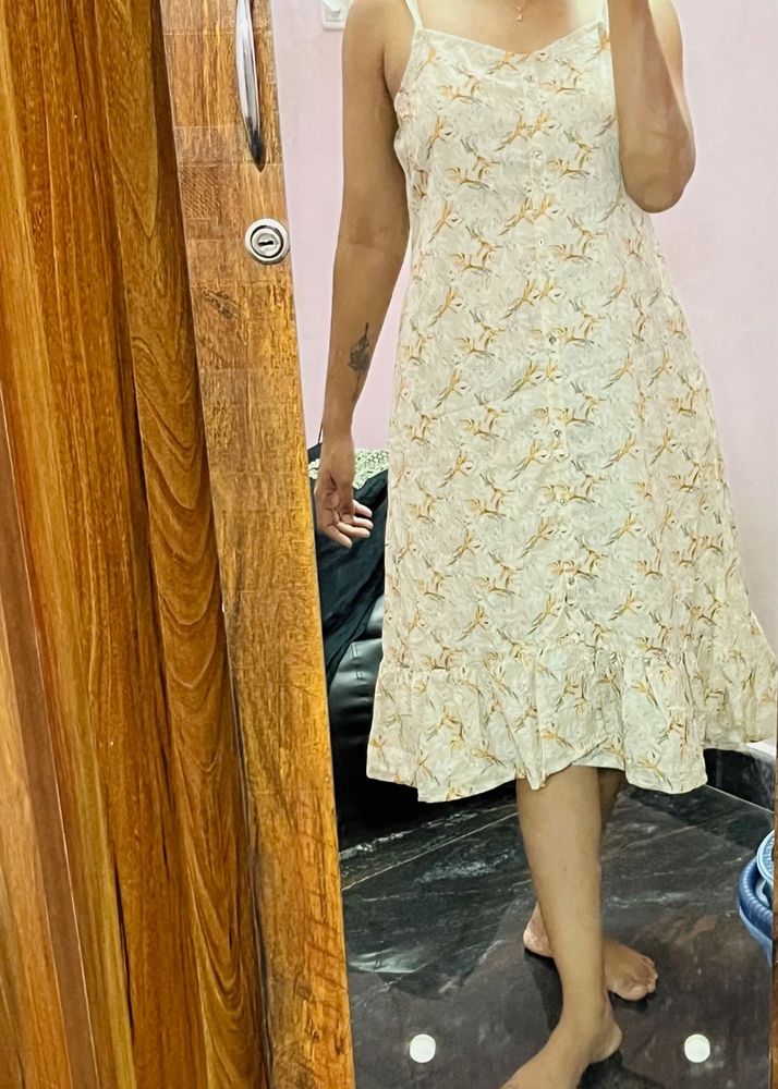 Floral Sleeveless  Midi Dress