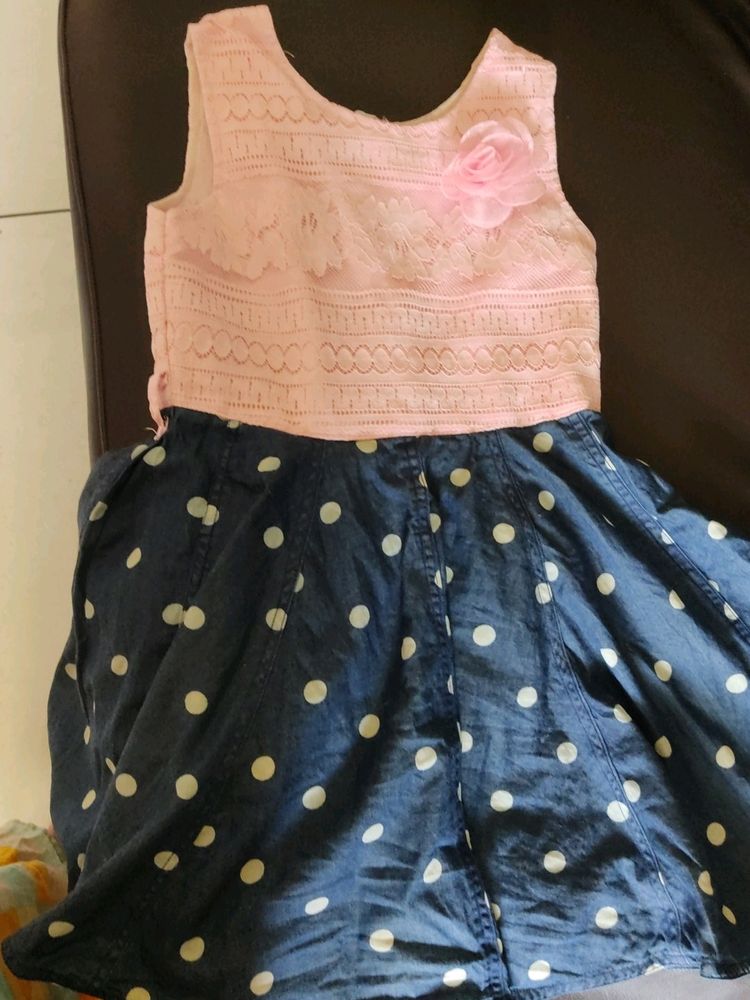 Cute Pink &amp; Polka Dot Dress