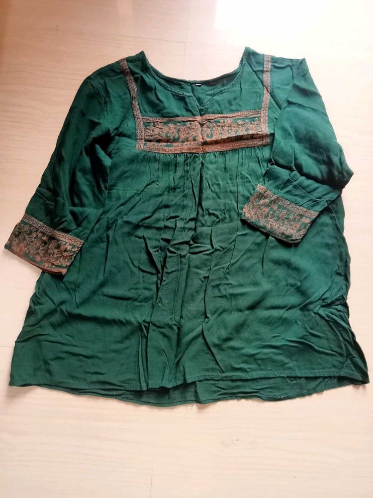 Bottle Green Beautiful Top
