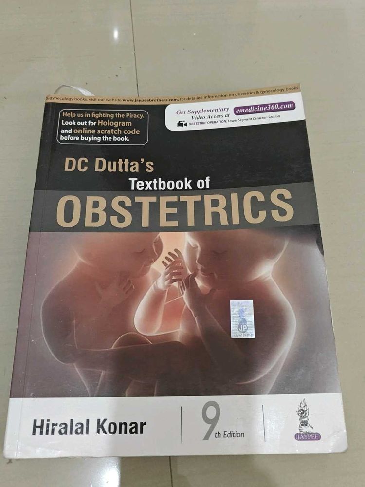 DC Dutta&#39;s Obstetrics Textbook - 9th Edition