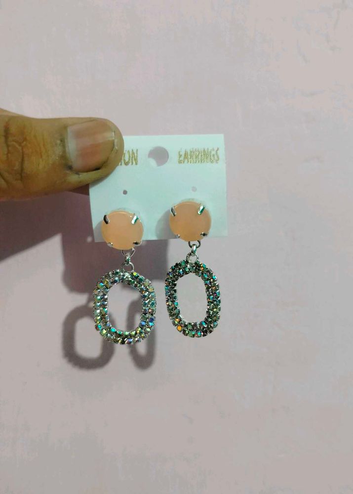 Sparkling Circle Earrings