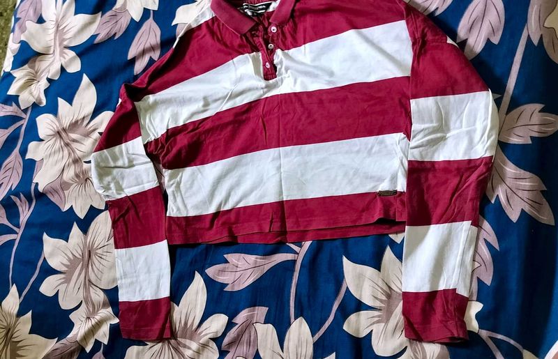 Roadster Crop Polo tshirt