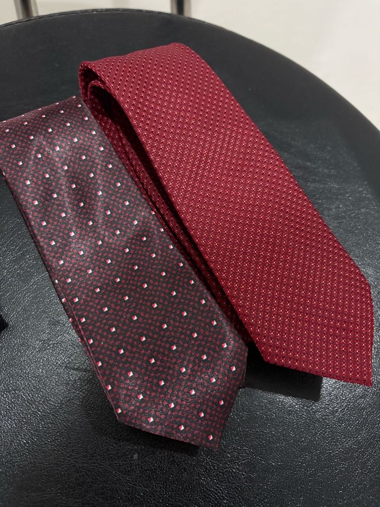 Red &amp; Burgundy Ties - Set of 2