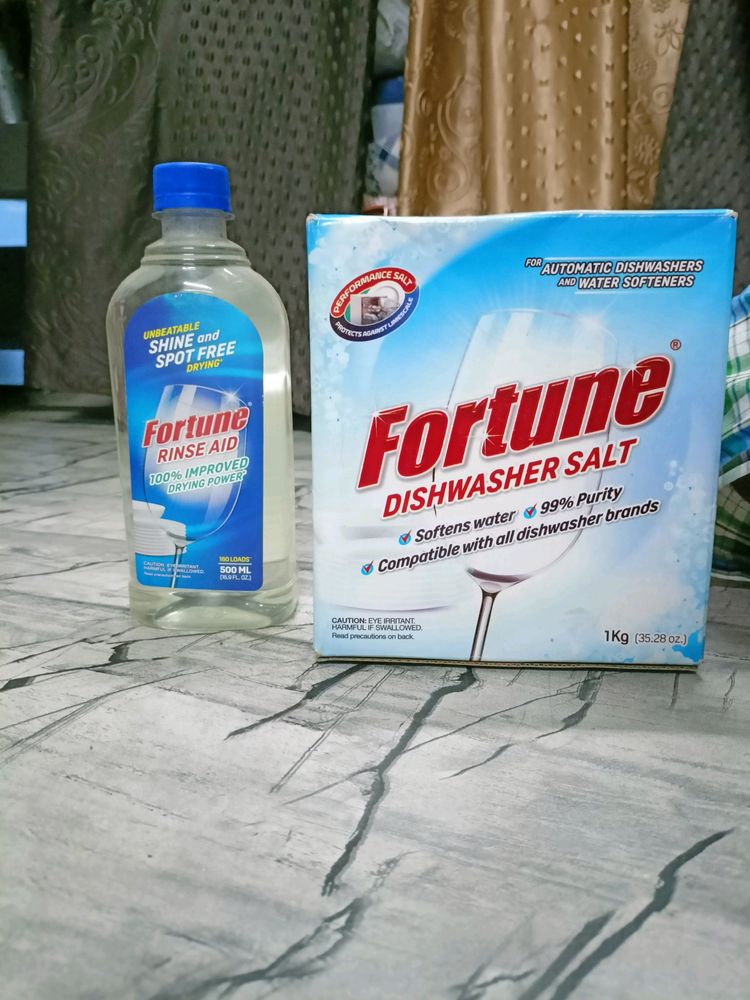 FORTUNE DISHWASHER SALT and SHINER   Combo