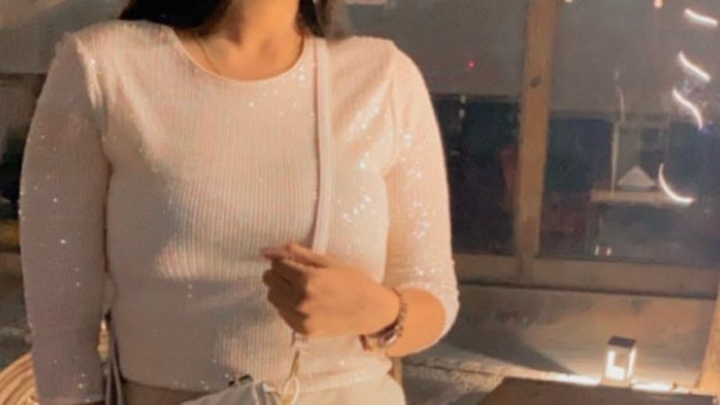 Sequin Ribbed Top